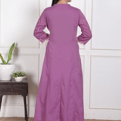 Lavender Grace Anarkali Suit Set