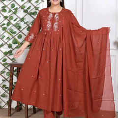 Rust Petal Designer Suit