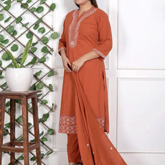 Rust Elegence Ethnic Set
