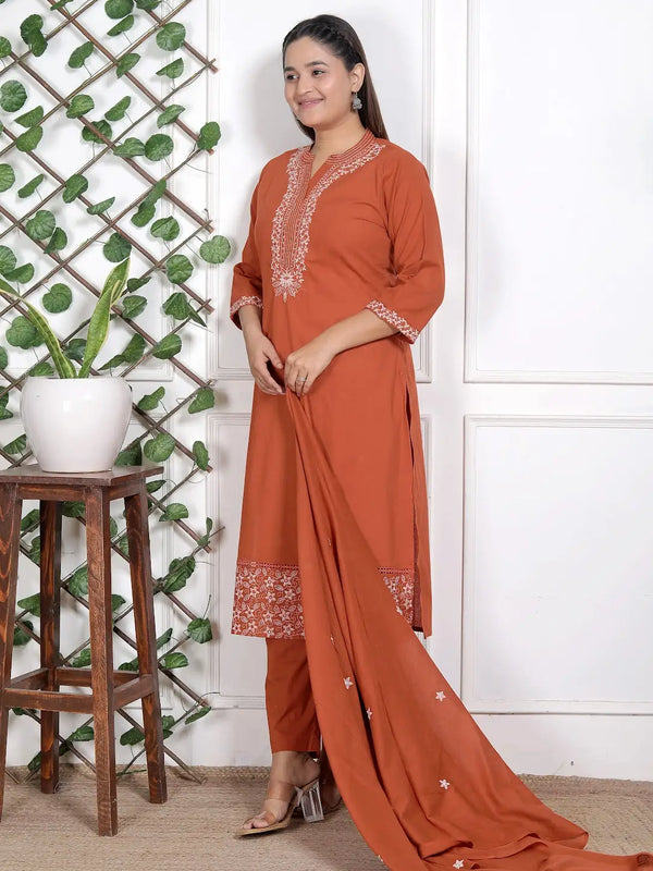 Rust Elegence Ethnic Set