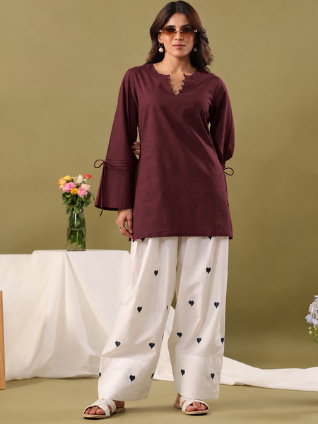Women Regular Pure Cotton Kurti with Farshi Salwar