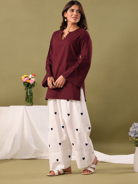 Women Regular Pure Cotton Kurti with Farshi Salwar