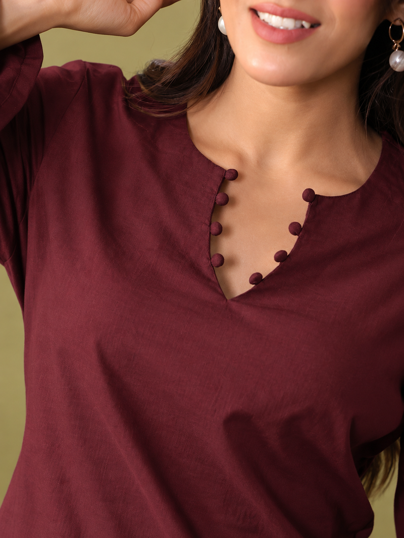 Women Regular Pure Cotton Kurti with Farshi Salwar