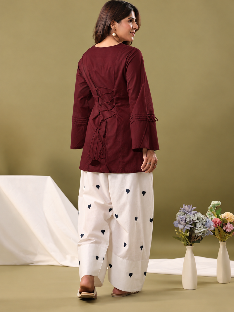Women Regular Pure Cotton Kurti with Farshi Salwar