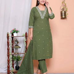 Green Heritge Embroiderd Suit