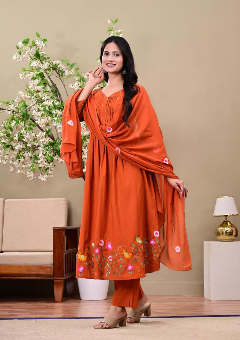 Women Casual Orange Colour