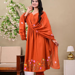 Women casual Rust colour