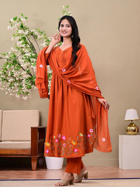 Women casual Rust colour