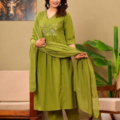 Women casual green colour