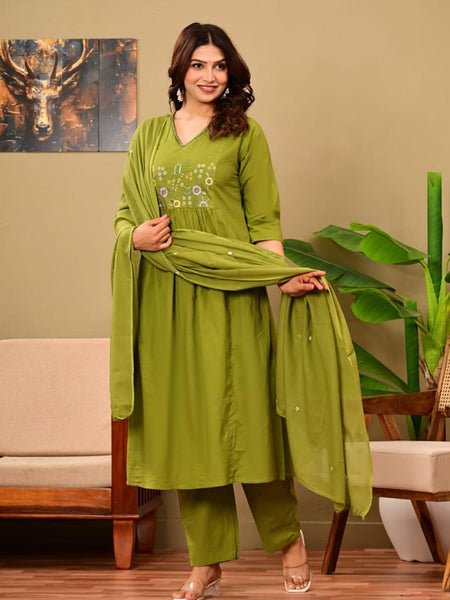 Women casual green colour