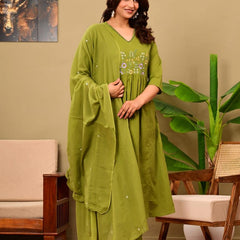 Women casual green colour