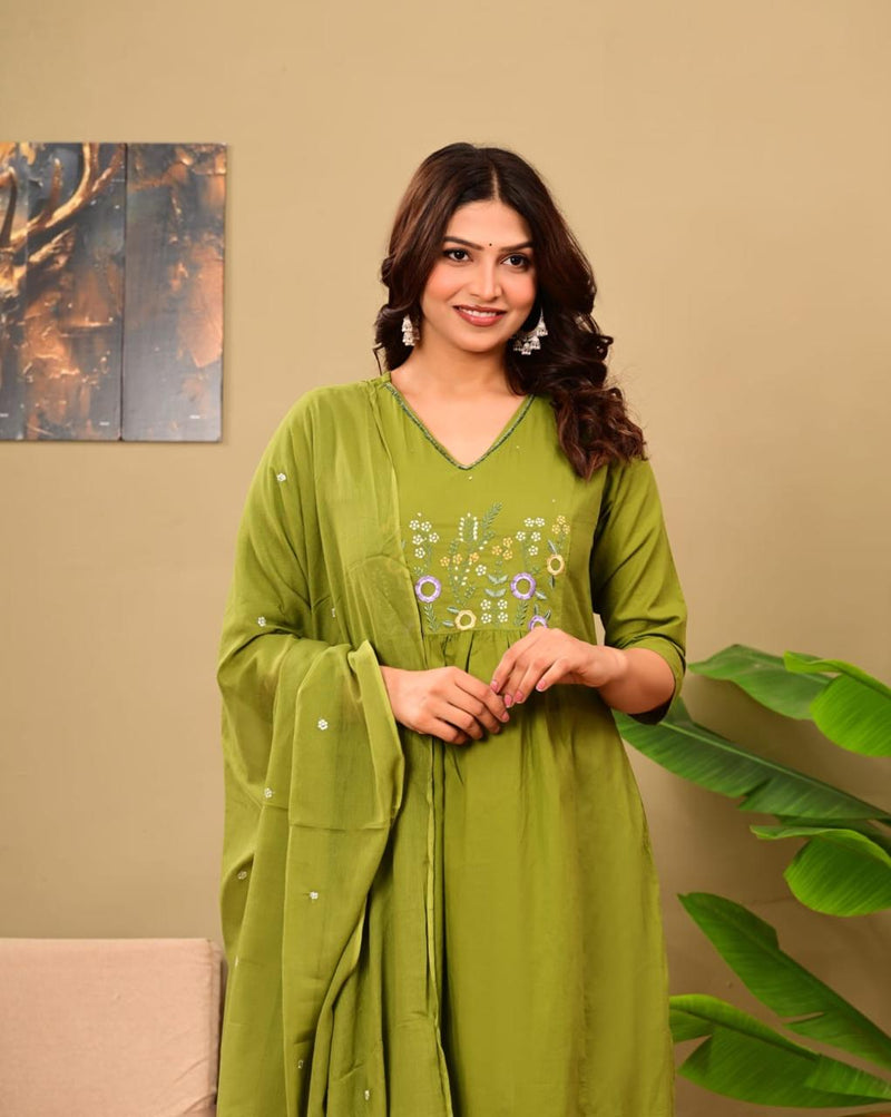 Women casual green colour