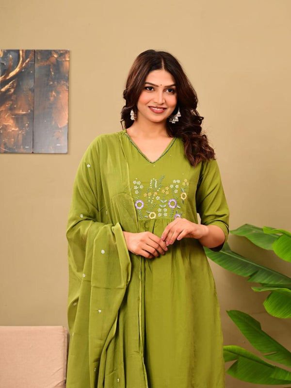 Women casual green colour