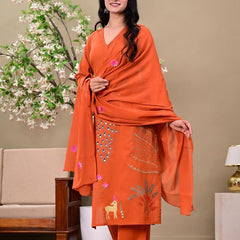 Women casual Rust colour