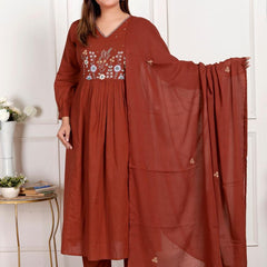 women casual  Rust Colour