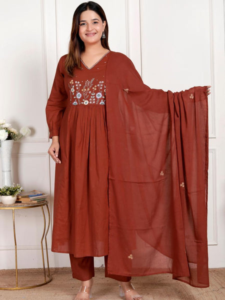 women casual  Rust Colour