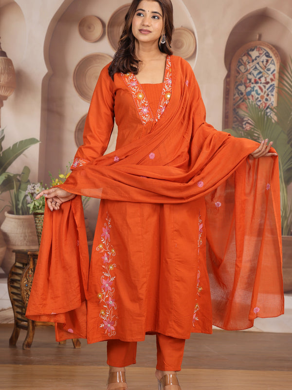 Green Royal Embroiderd Suit Set