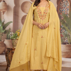 Yellow Elegance Ethnic Suit Set