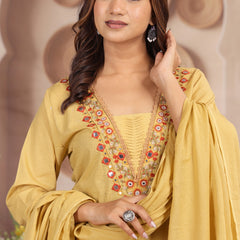 Yellow Elegance Ethnic Suit Set