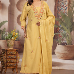 Yellow Elegance Ethnic Suit Set