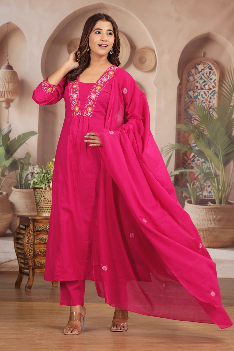 Green Royal Embroiderd Suit Set