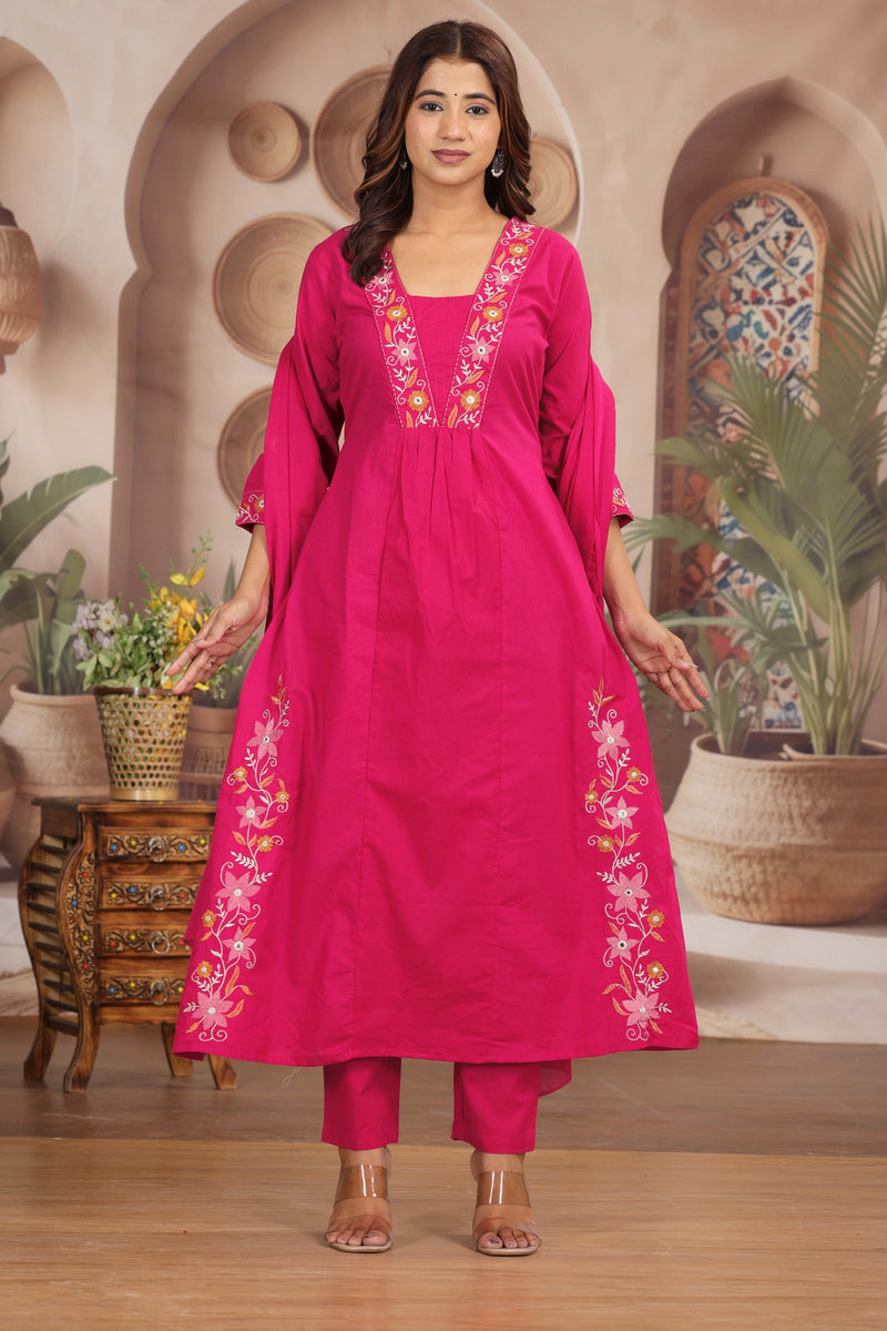Green Royal Embroiderd Suit Set