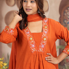 Green Royal Embroiderd Suit Set