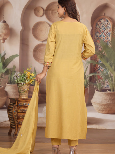 Yellow Elegance Ethnic Suit Set