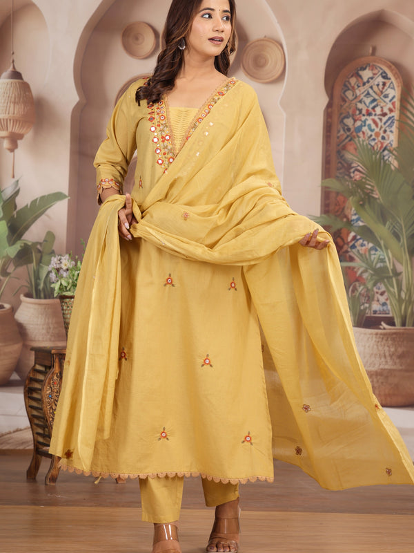 Yellow Elegance Ethnic Suit Set