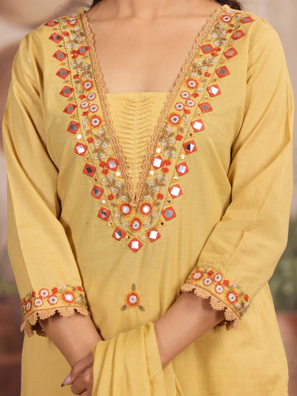 Yellow Elegance Ethnic Suit Set