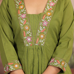 Green Royal Embroiderd Suit Set