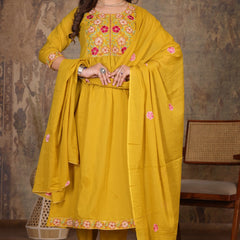 Move Pink  Blossom Embroidery Suit Set