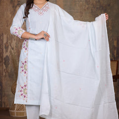 Light Pink Royal Embroiderd Suit Set