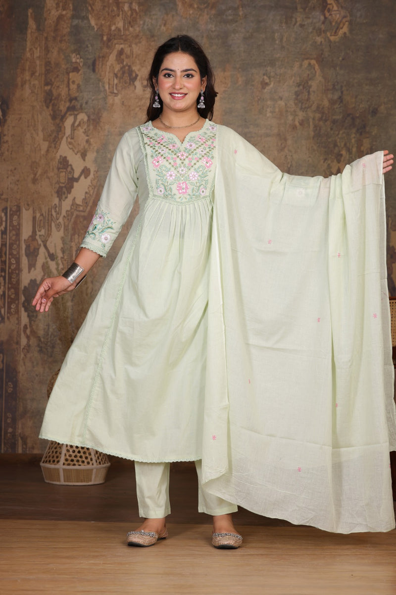 Light Pink Royal Embroiderd Suit Set