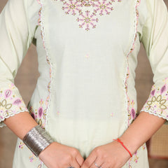 Light Pink Royal Embroiderd Suit Set