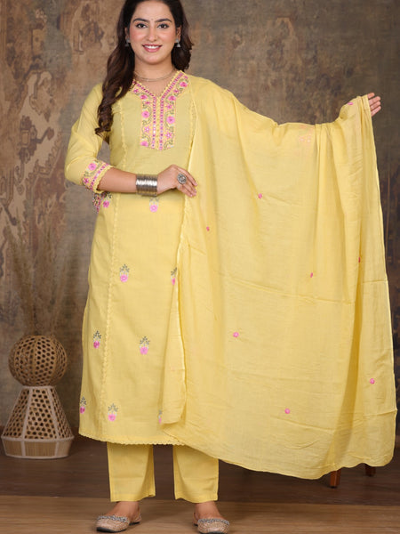 Yellow Grace Anarkali Suit Set