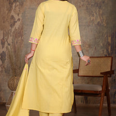 Yellow Grace Anarkali Suit Set