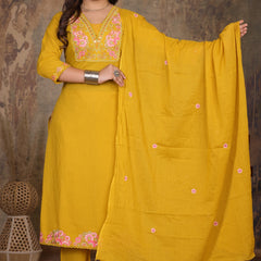 Yellow Elegance Ethnic Suit Set