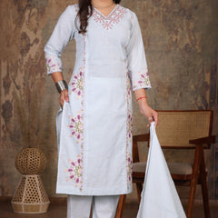 Light Pink Royal Embroiderd Suit Set