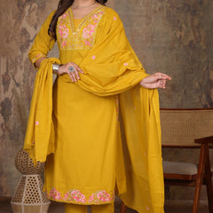 Yellow Elegance Ethnic Suit Set