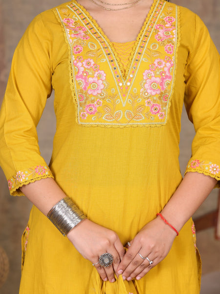 Yellow Elegance Ethnic Suit Set