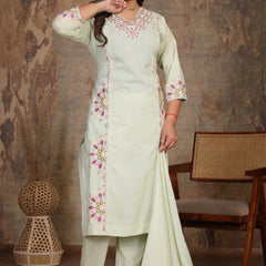Light Pink Royal Embroiderd Suit Set