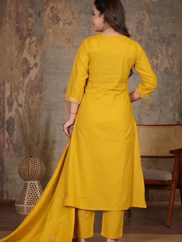 Yellow Elegance Ethnic Suit Set