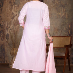 Pink Grace Anarkali Suit Set