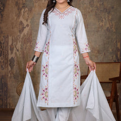 Light Pink Royal Embroiderd Suit Set