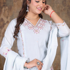 Light Pink Royal Embroiderd Suit Set