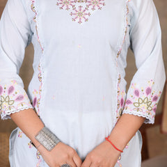 Light Pink Royal Embroiderd Suit Set