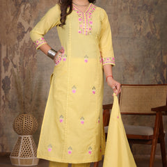 Yellow Grace Anarkali Suit Set