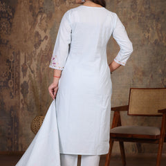 Light Pink Royal Embroiderd Suit Set