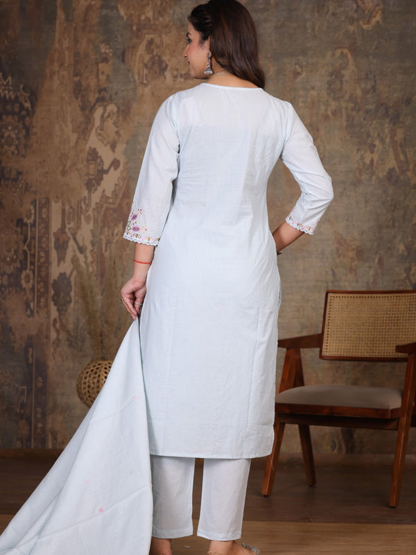 Light Pink Royal Embroiderd Suit Set